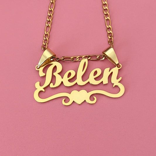 Custom Heart Nameplate