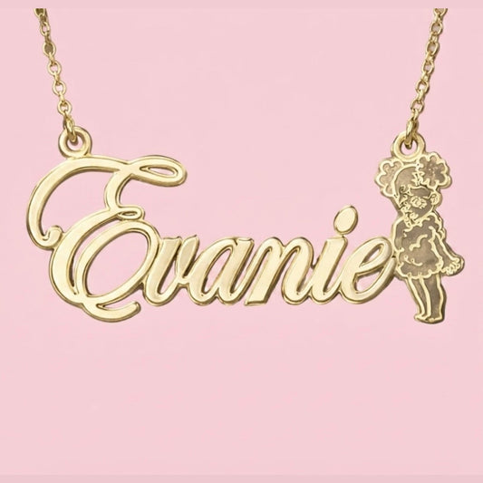 Blu $adGirlz Nameplate Necklace