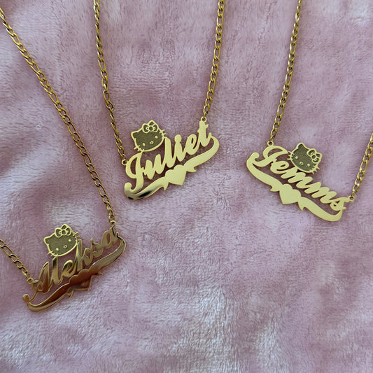 Hello Kitty Custom Nameplate Necklace V.1