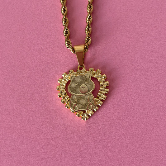 Capybara Heart Rolex Necklace