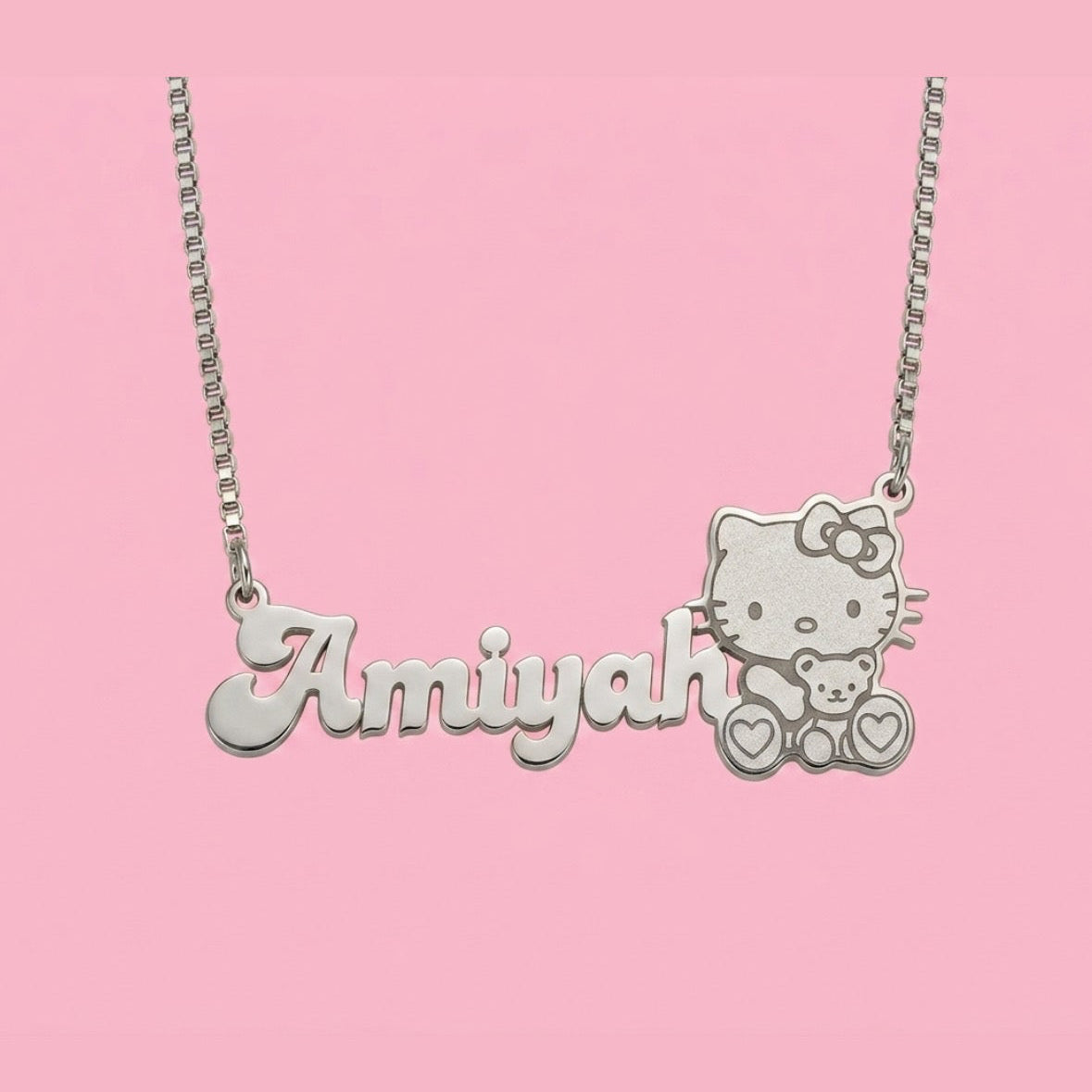 Hello Kitty Teddy Custom Necklace