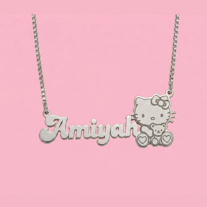 Hello Kitty Teddy Custom Necklace