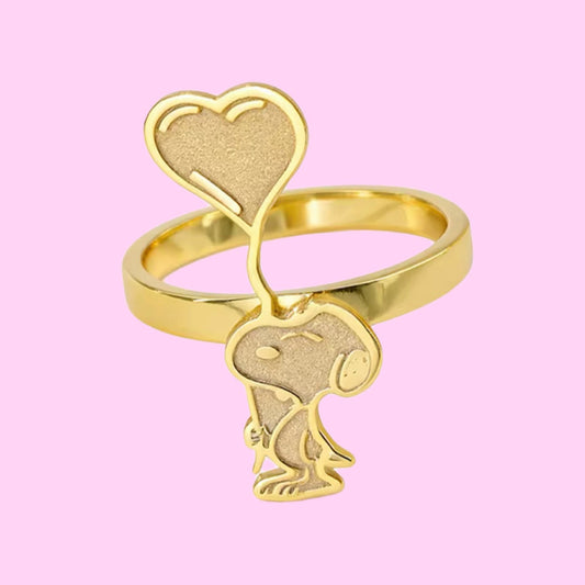 Snoopy Heart Ring