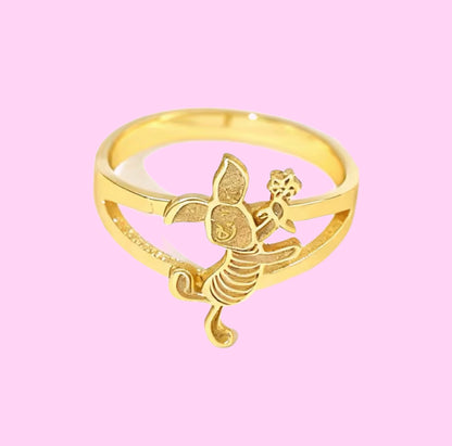 Piglet Flower Ring