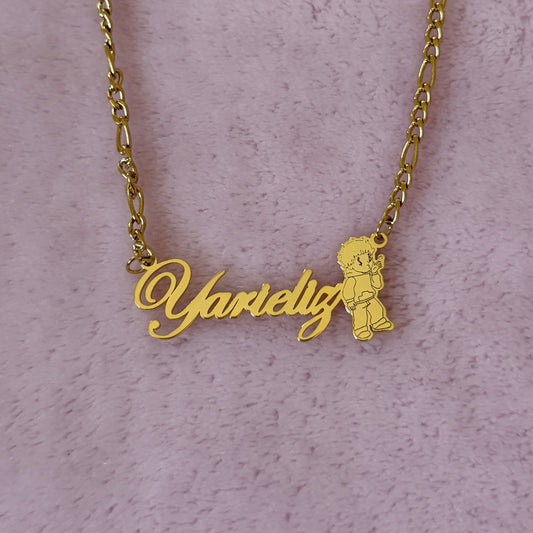 Jr H Sadboyz Nameplate Necklace