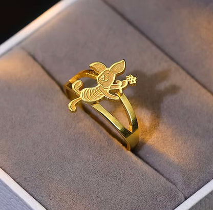 Piglet Flower Ring
