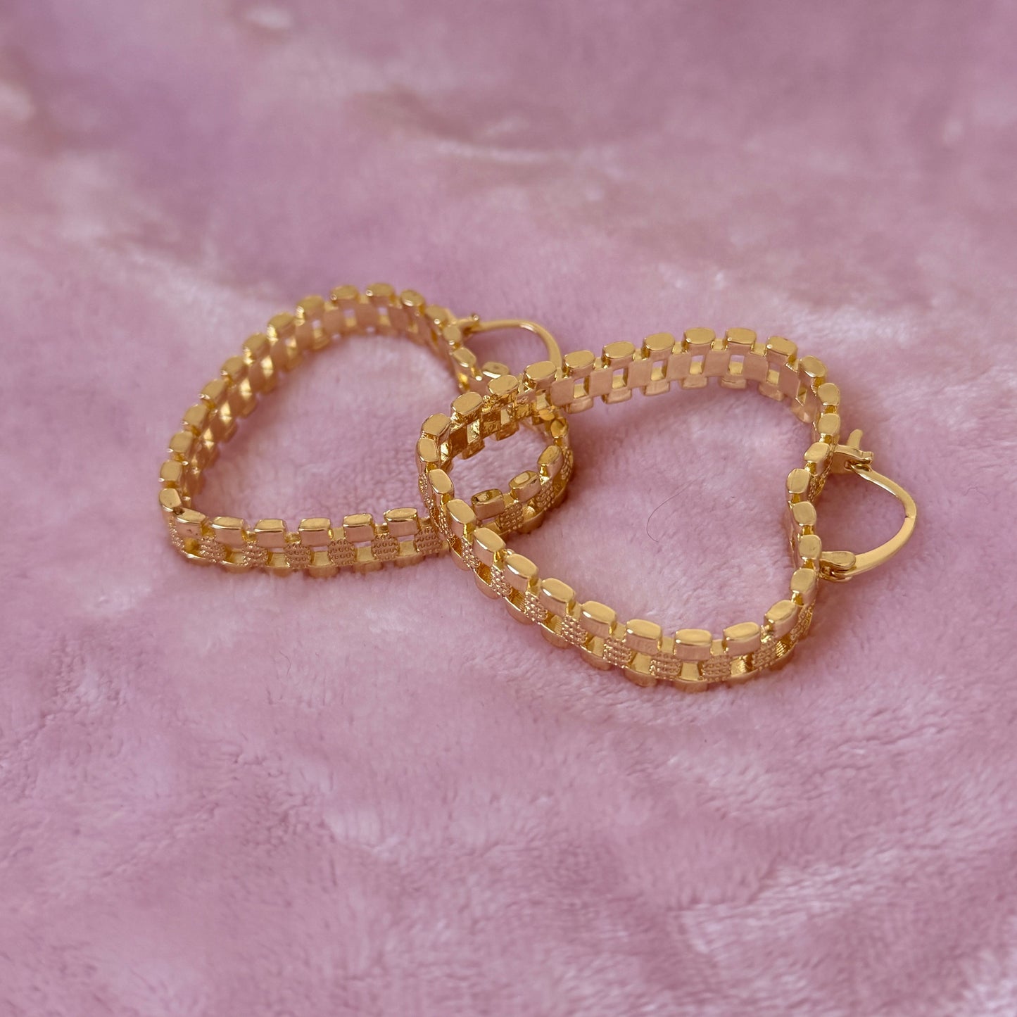 Heart Rolex Hoops 50mm