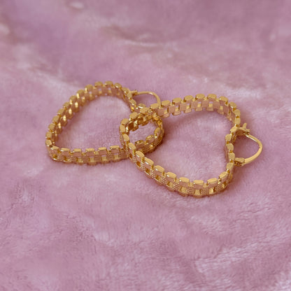Heart Rolex Hoops 50mm