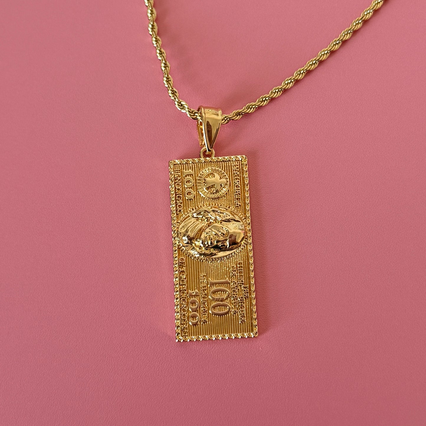 100 Bill Necklace