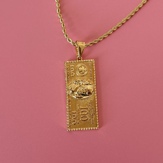 100 Bill Necklace