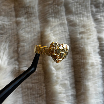 Heart Diamond Cut Nugget Rolex Ring