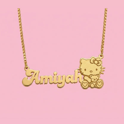 Hello Kitty Teddy Custom Necklace