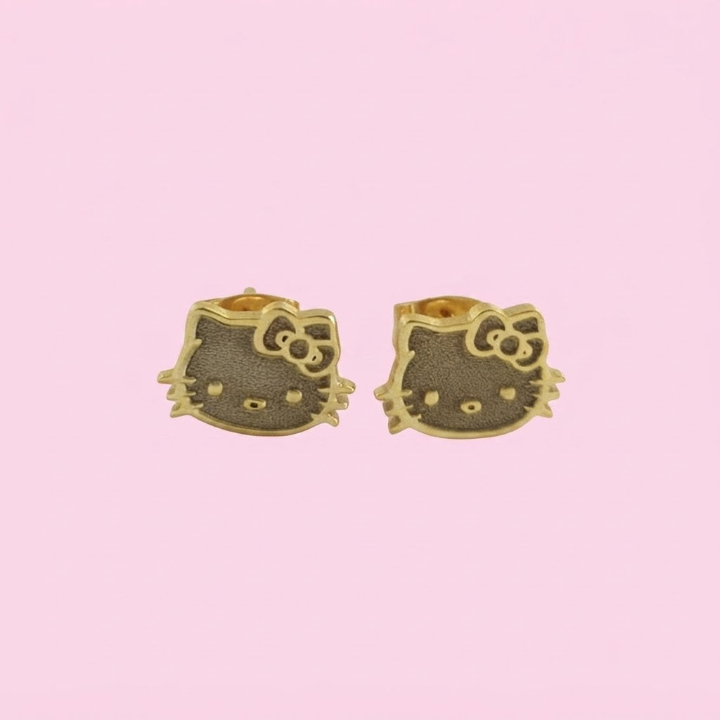 Hello Kitty Face Custom Earrings