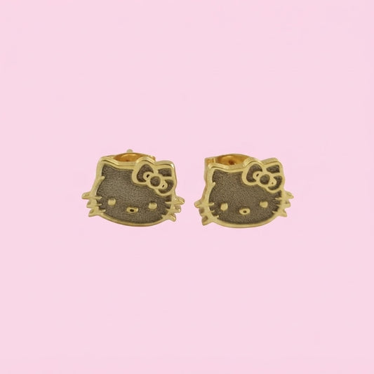 Hello Kitty Face Custom Earrings
