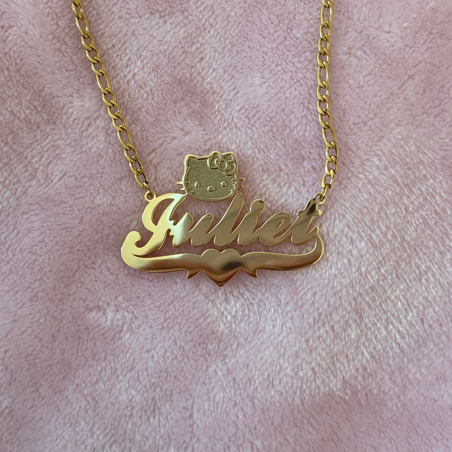 Hello Kitty Custom Nameplate Necklace V.1