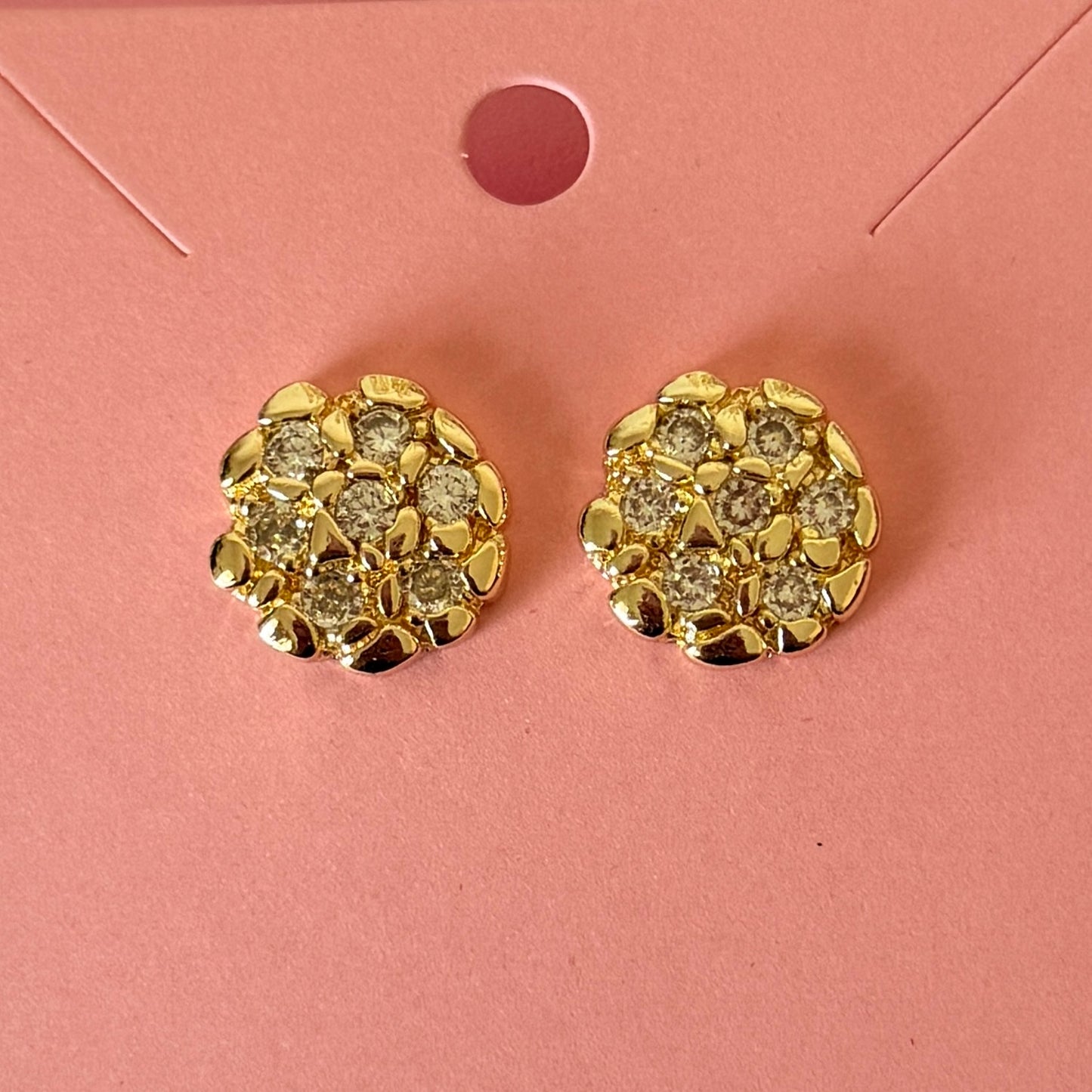 Diamond Nugget Earrings