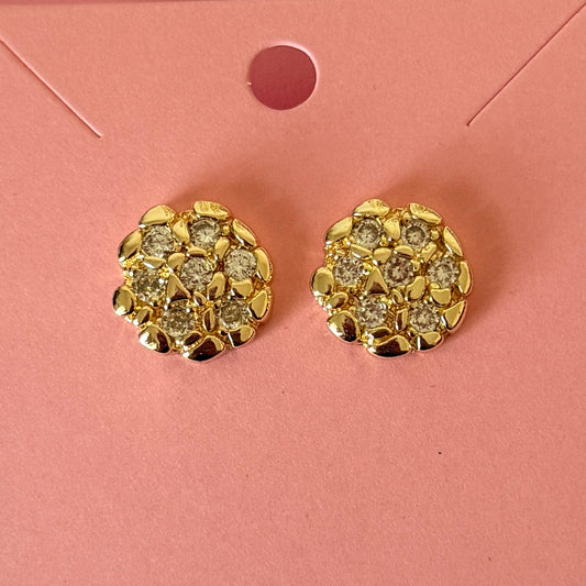 Diamond Nugget Earrings