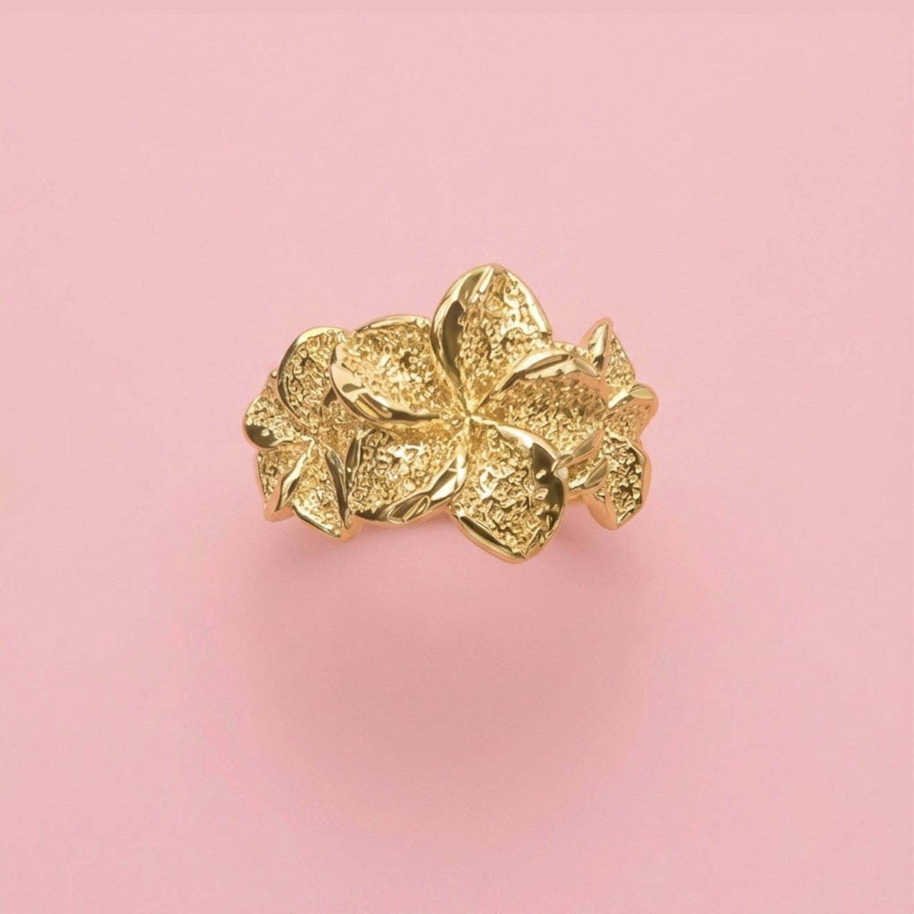 3 Plumeria Ring