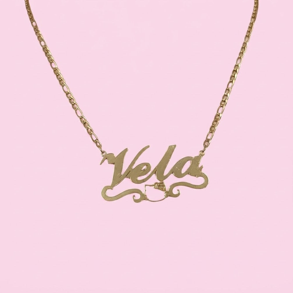 Hello Kitty Classic Nameplate Necklace