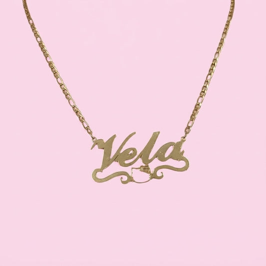 Hello Kitty Classic Nameplate Necklace