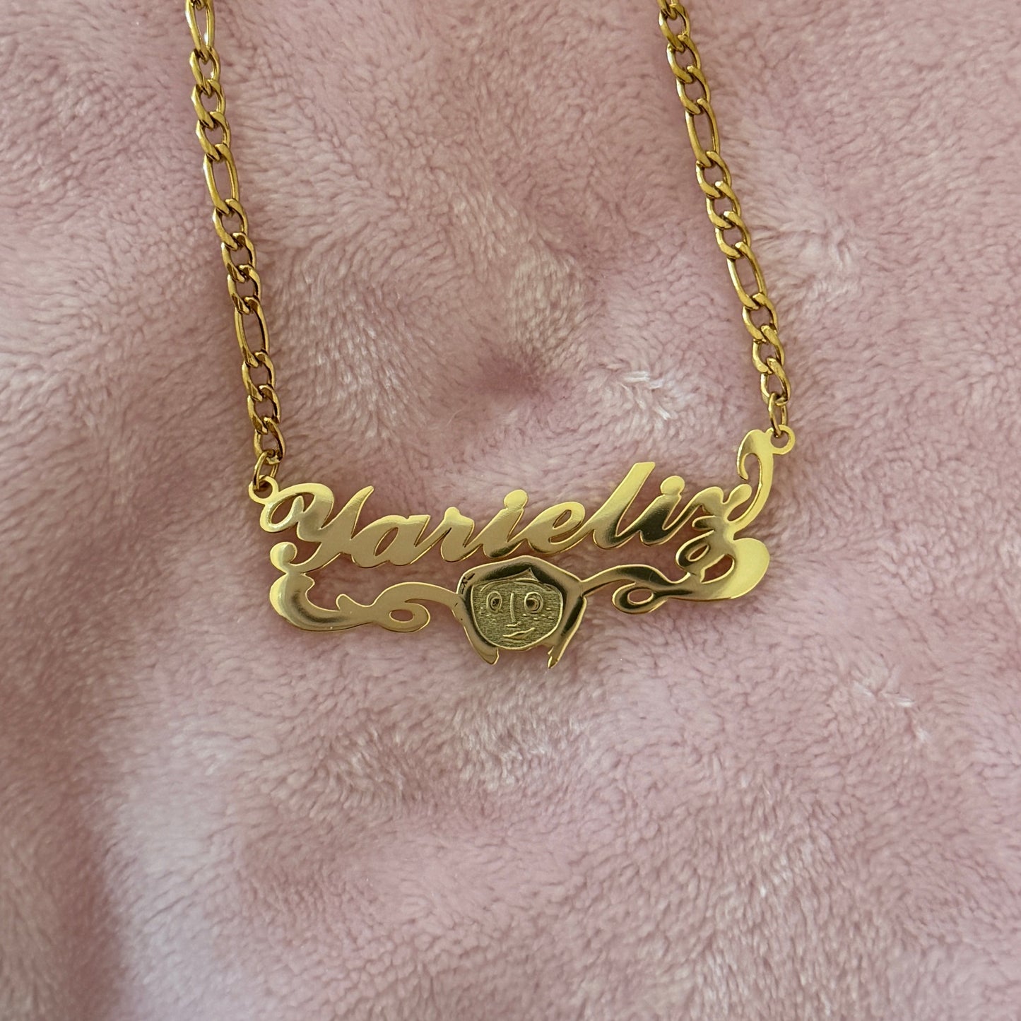Coraline Nameplate Necklace