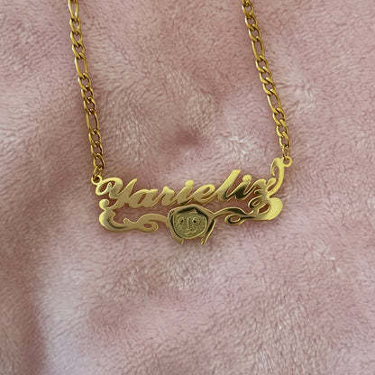 Coraline Nameplate Necklace