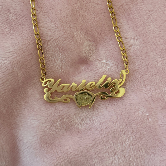 Coraline Nameplate Necklace