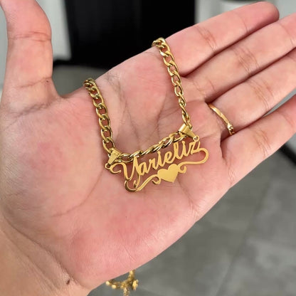 Heart Name Plate