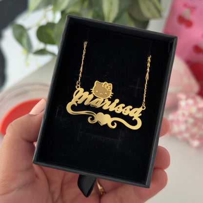 Hello Kitty Nameplate Necklace V.2