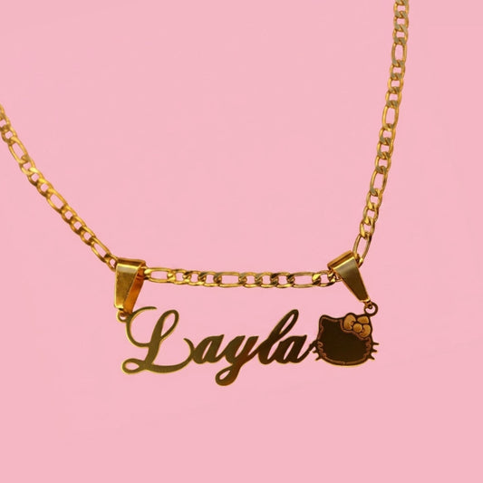 Dainty Hello Kitty Nameplate