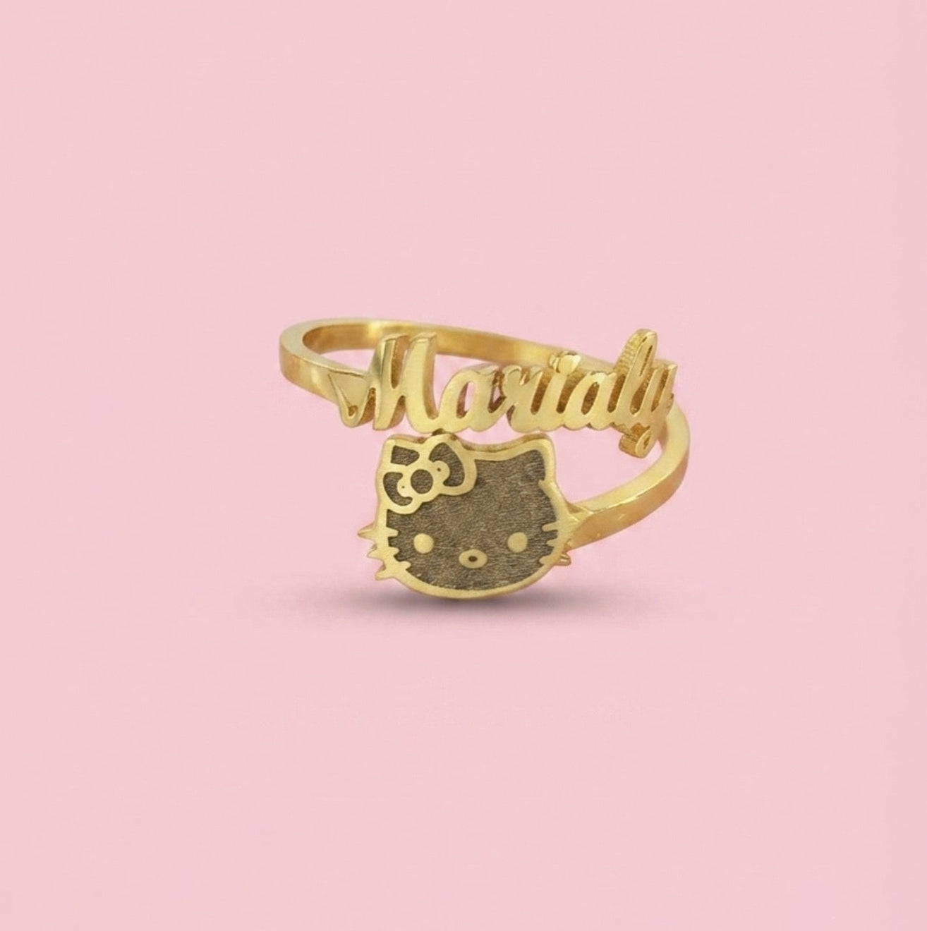 Hello Kitty Name Ring