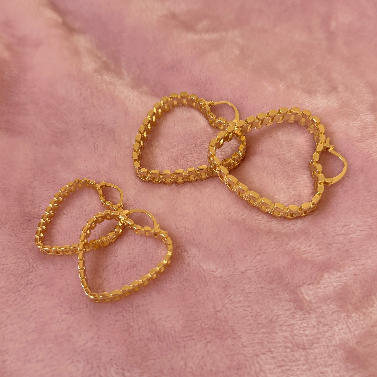 Heart Rolex Hoops 35mm