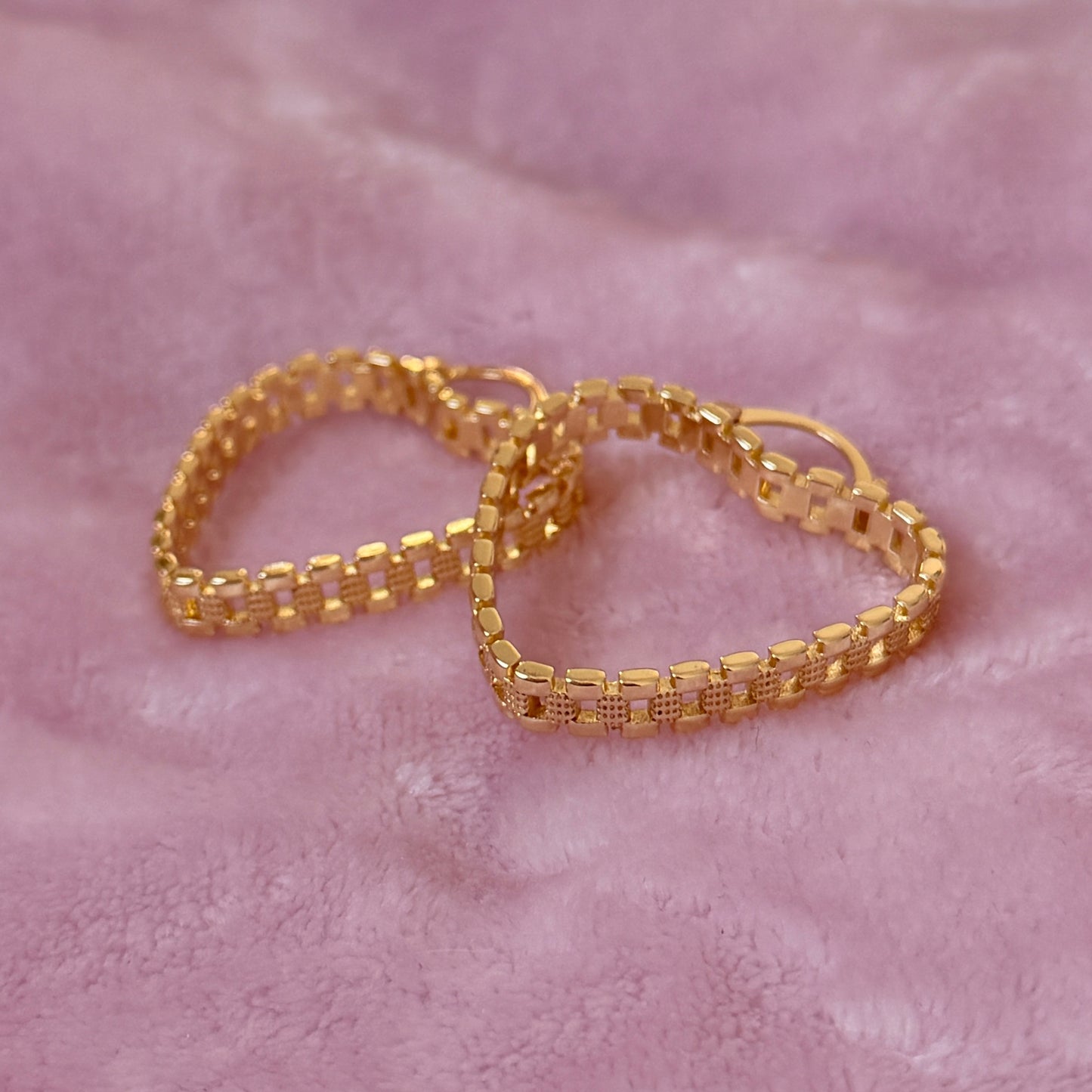 Heart Rolex Hoops 35mm