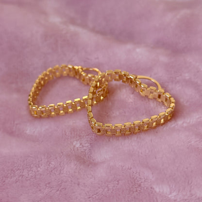 Heart Rolex Hoops 35mm