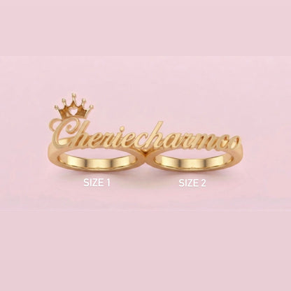 Crown Two Finger Custom Ring