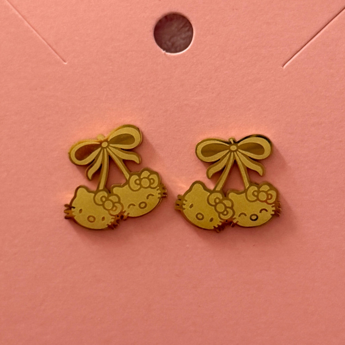 Cherry Hello Kitty Earrings