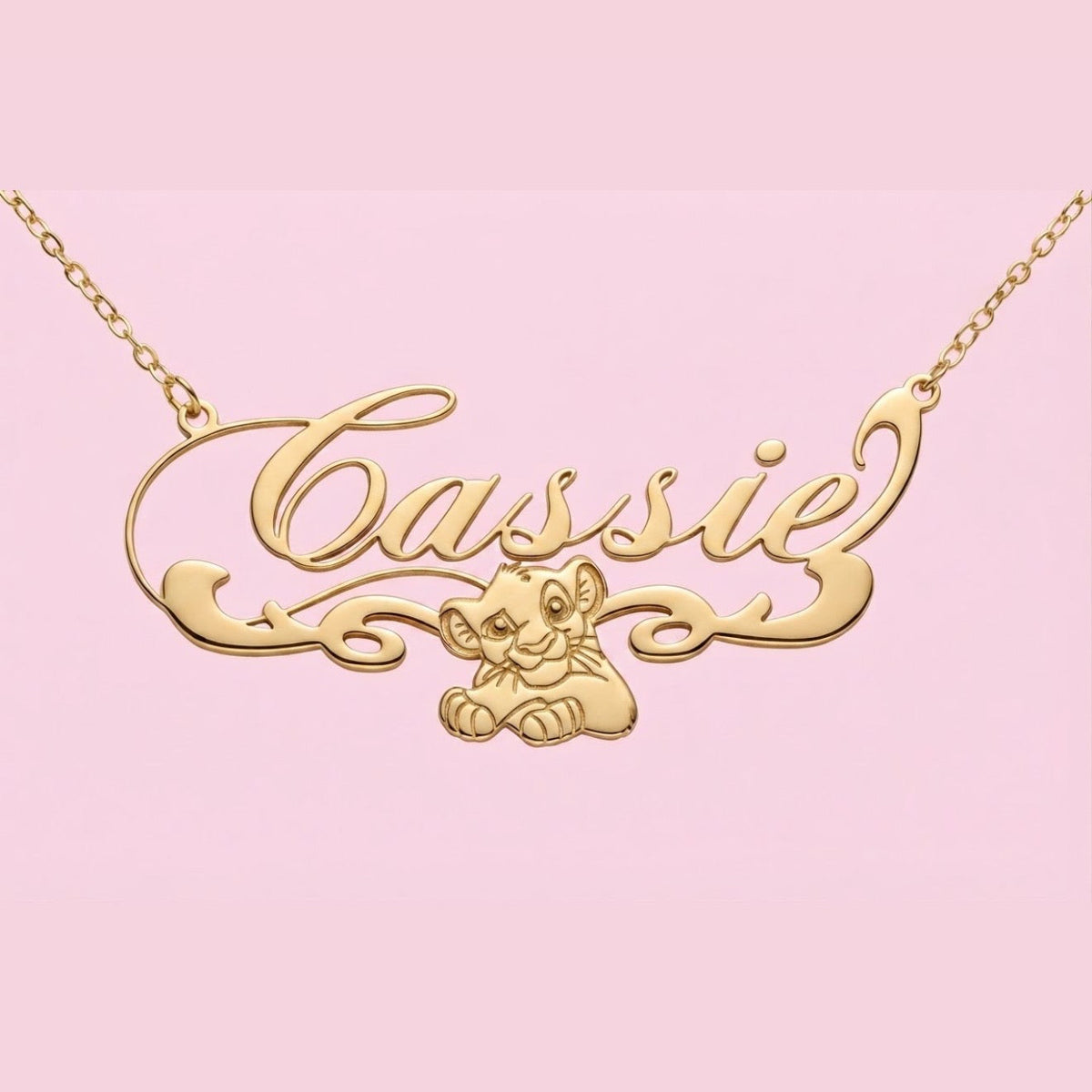 Simba Nameplate Necklace