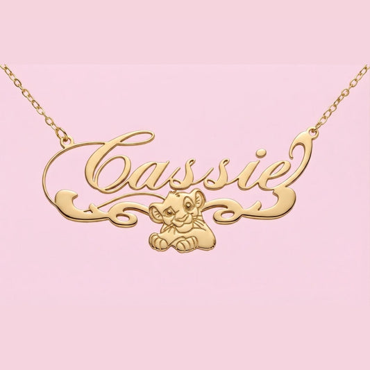 Simba Nameplate Necklace