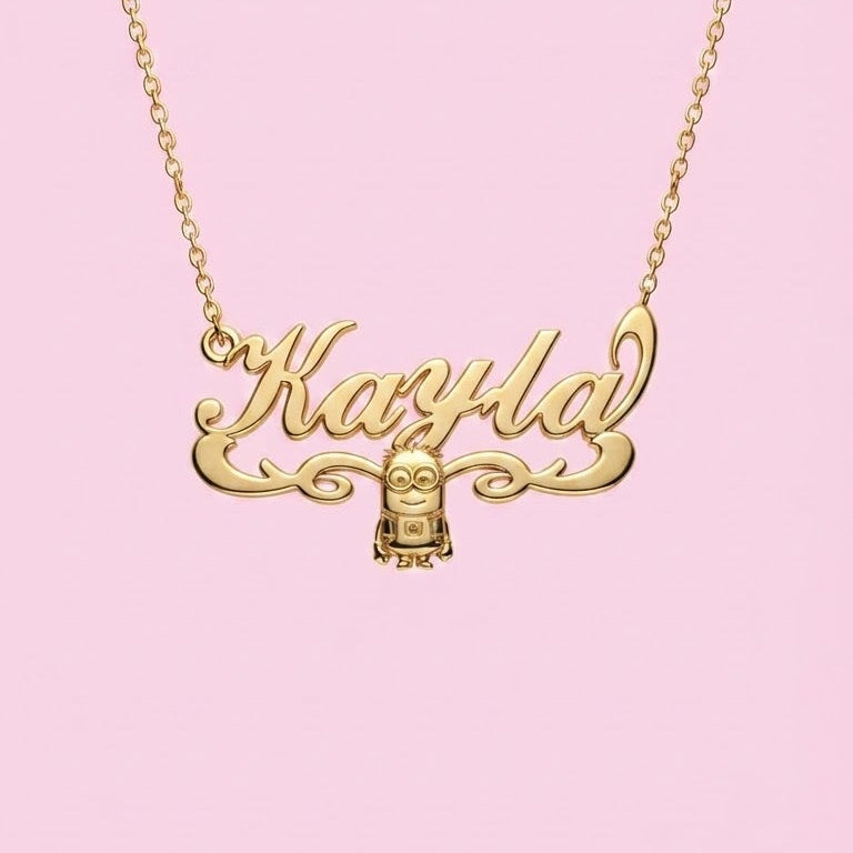 Minions Nameplate Necklace