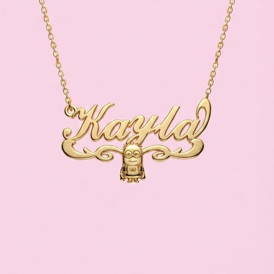 Minions Nameplate Necklace