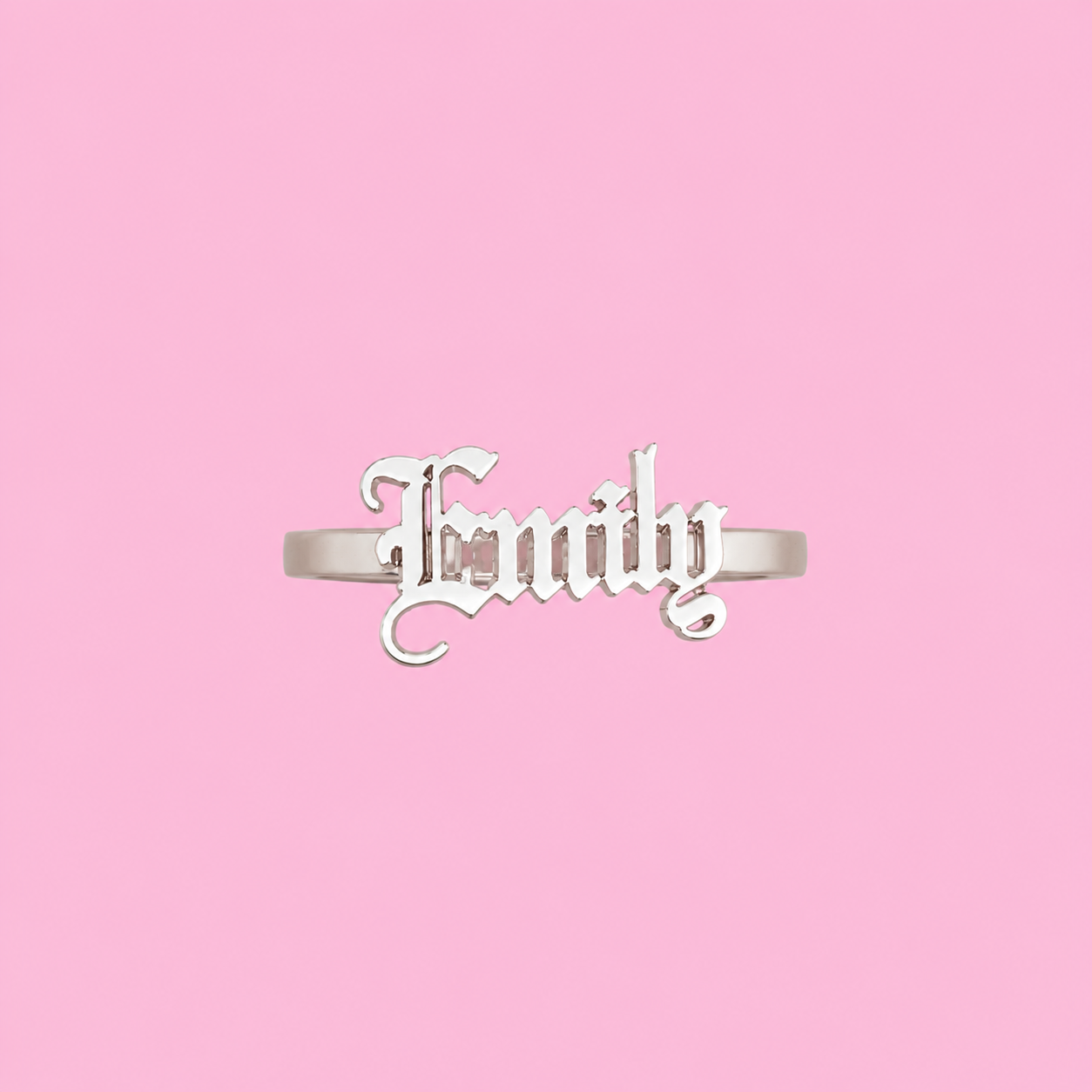 Custom Name Ring Adjustable