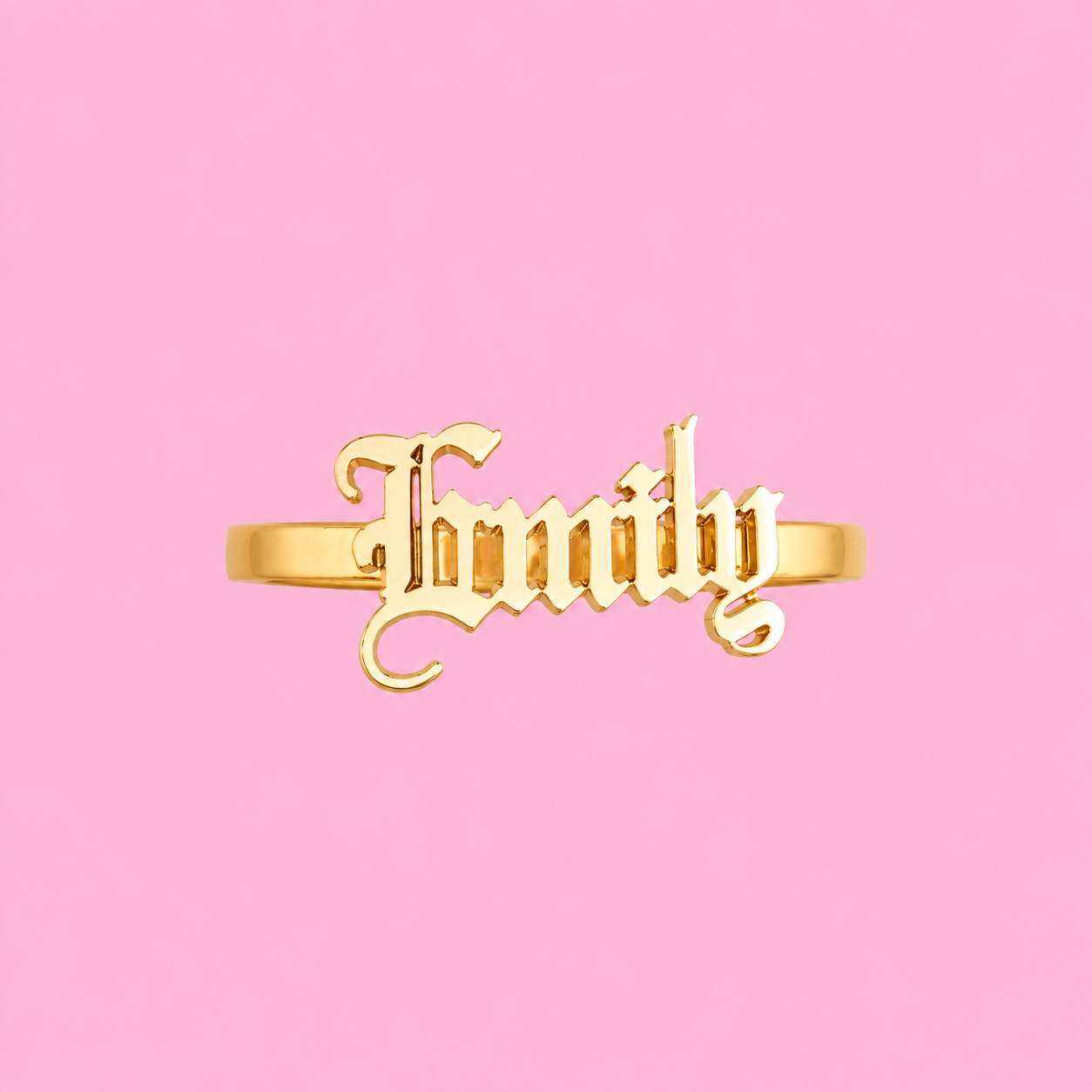 Custom Name Ring Adjustable